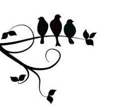 3 Birds Sitting On A Tree Branch Tattoo Three Little Birds Little Bird Tattoos Bird Branch Tattoo Three Birds Tattoo