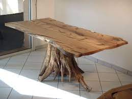 Vous pourrez aisément la combiner avec le buffet ou la table basse assortis, et profiter de tarifs avantageux sur la livraison. Tables A Manger Table Bois Massif Table Bois Table Tronc D Arbre