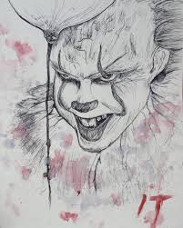It Pennywise Drawing Art Clown Creppyart Sketch Pen Art Tattoo Sketch Drawings Tim Burton Art Art