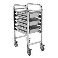 If you're in need of extra work space in the kitchen the seville classics stainless steel kitchen cart is the solution! Stainless Steel Kitchen Trolley Food Service Cart With Wheels Equipment Bn T18 Buy Stainless Steel Tray Trolley 3 Tier Stainless Steel Trolley Stainless Steel Restaurant Kitchen Trolley Product On Alibaba Com