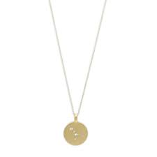 Allow your gentleness to unfold and envelope your loved ones. Necklace Cancer Zodiac Sign Gold Plated Crystal Pilgrim