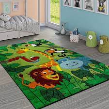 Happy rugs teppich, traktor, 120 x 180 cm. Kinderteppich Dschungel Tiere Grun Teppichcenter24
