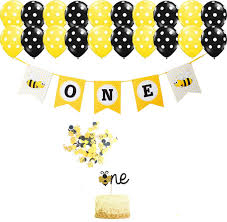 99 bee decor bee tiered tray signs, bumble bee shelf sitter wood signs bundle honey dippers farmhouse rustic decor spring summer kitchen coffee bar rae dunn 3d decors, set of 5. Honey Bee Themed Decorations One Banner Mini Foil Balloon One Cake Topper For 1st Baby Birthday Party Buy Baby Birthday Decoration Baby 1st Birthday Decoration Bee Foil Balloon Product On Alibaba Com