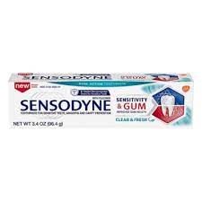 Find all this out and more. Sensodyne 3 4 Oz Sensitivity Gum Clean Fresh Toothpaste Harmon Face Values