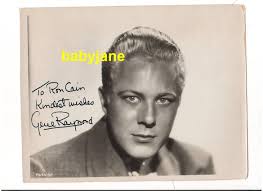 GENE RAYMOND 8X10 SIGNED PHOTO 1930's DOUBLE WEIGHT PORTRAIT INSCRIBED