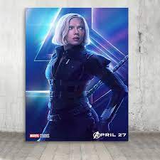 Black Widow 2021 Film Poster Marvel Avengers Superhero Druck Leinwand  Gemälde Wand Kunst Bild Wohnzimmer Schlafzimmer Wohnkultur - AliExpress