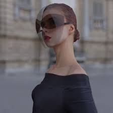 Unlike other face shields, this lightweight visor has a sleek and futuristic design and also features integrated, dark sunglass lenses and a sun protection coating. Joe Doucet Designs Face Shield To Be A Fashion Accessory