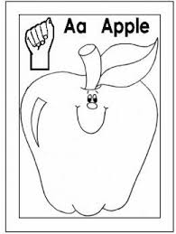 Sign Language Alphabet Free Coloring Pages Apple To Ice