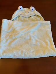 Pottery Barn Kids Hooded Baby Green Frog Bath Pool Beach Towel 22x28 Hood Ebay