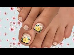 Ver más ideas sobre manicura de uñas, uñas con figuras, uñas manos y pies. Decoracion De Flores En Las Unas De Los Pies Youtube
