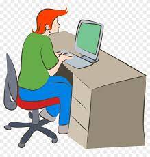 Desktop computer personal computer computer monitor, busy computer s, computer network, computer, computer monitor accessory png. Computer People Cliparts Person Using Computer Free Transparent Png Clipart Images Download
