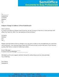 Information regarding change of address this is to inform you that i have recently relocated to chanakyapuri from gurgaon. Change Of Address Letter For Customers Semioffice Com