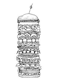 Free burger fries and drink printable and online coloring page. Coloring Page Hamburger Free Printable Coloring Pages Img 17325