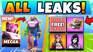 Fortnite is a series of three video games that has kept 125 million players up for more than a fortnight at a time. New Fortnite Leaked Free Rewards Mecha Team Leader Skins Fortnite Season 9 Update Youtube