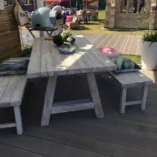 Maybe you would like to learn more about one of these? Composite Outdoor Dining Table And Bench Set Low Maintenance And Super Cute Table And Bench Set Outdoor Dining Table Dining Table With Bench