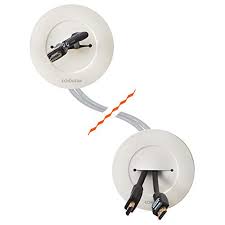 I used this in wall and power cable kit to run the tv wires to code behind the wall. Echogear In Wall Cable Management Kit Cable Hider Conceals Low Voltage Cords Includes 2 Pass Through Grommets Locking Brackets And Hole Saw Drill Attachment Walmart Com Walmart Com