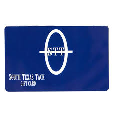 Place your order online today! Gift Cards South Texas Tack