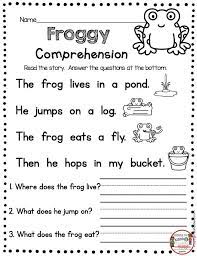 read and write like a rock star may freebies keeping my kiddo busy kindergarten reading worksheets reading comprehension kindergarten reading comprehension for kids