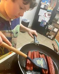 A healthy way of life is my #1 goal. Flamin' Hot Cheeto Crusted Fried  Chicken Sandwich. Wickles Wicked Pickle Chips. Bangin Chicken Sauce.