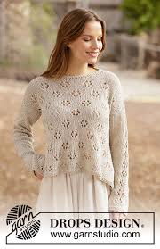 Each square represents one stitch. Free Flow Sweater Drops 213 17 Free Knitting Patterns By Drops Design