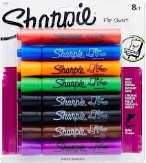 Sharpie Flip Chart Markers Bullet Tip Assorted Colors 8