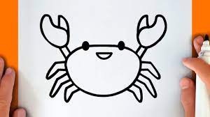 It's super easy art tutorial for kids and adults how to draw sea animals, only follow me step by. How To Draw A Cute Crab Youtube