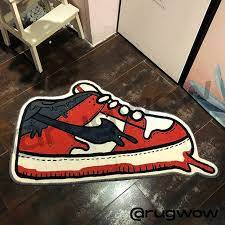 Maybe you would like to learn more about one of these? Nike Sb Dunk Low Red Chicago Custom Rug The Custom Movement