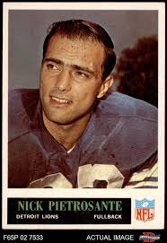 1965 Philadelphia #66 Nick Pietrosante Lions Notre Dame 6