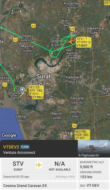 Surat Airport Grass Fire Causes Flight Delays and Diversions | Air India Express Flight Delayed Nearly 3 Hours