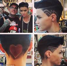 Edgy ruby rose short hair. Ruby Rose S Hairstyle Inspired By Kramer Ahead Of New York Fashion Week Daily Mail Online