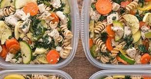 Drizzle with olive oil, salt, and pepper. Meal Prep Garlic Chicken And Veggie Pasta Healthy Safe Schools