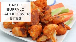 Baked Buffalo Cauliflower Bites Recipe Healthy Super Bowl Recipe Youtube