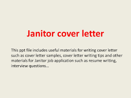 Janitor Cover Letter