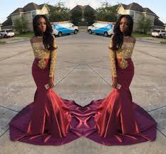 Charming African Style Off Shoulder Prom Dresses 2016 Gold And Burgundy Evening Gowns For Childrens Prom Dresses Burgundy Homecoming Dresses Prom Dress Couture