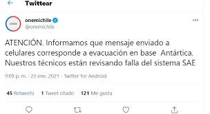 If you would like to participate, please visit the project page,. Mensaje De Evacuacion De Onemi Enviado Por Error Causo Alarma En Todo Chile Diario De Futrono