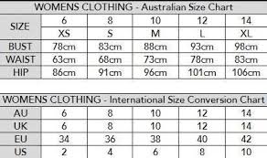 Us To Australian Clothing Size Conversion Charts In 2020 Dress Size Chart Baby Clothes Size Chart Australian Clothing
