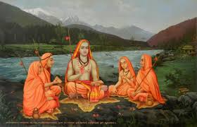 Adi Shankara With Disciples - Arsha Drishti