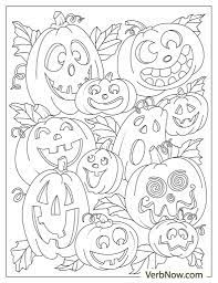 Discover thanksgiving coloring pages that include fun images of turkeys, pilgrims, and food that your kids will love to color. Free Halloween Coloring Pages For Download Printable Pdf