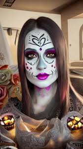 An improvement 😂💀🩷 #diademuertos #sugarskull #fyp #dayofthedead  #halloween