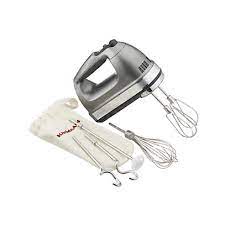 The electronic mixing sensor automatically adjusts mixing power to maintain beater speed regardless of mixture. Kitchenaid Silver 9 Speed Contour Hand Mixer Reviews Crate And Barrel