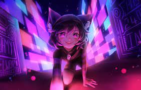 1280 x 720 jpeg 128 кб. Wallpaper Cat Girl The Game Vrchat Images For Desktop Section Art Download