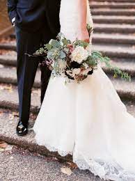 Bridal bouquets, gray pale blue wedding bouquet, bridesmaid bouquets, boho bouquets, dusty blue bouq. Shades Of Purple Gold Elegant Washington Dc Fall Wedding Wedding Fall Wedding Dream Wedding Bouquet