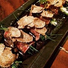 About Last Night Kobe Beef Tataki With Truffle Foie Gras Sauce Zuma Nyc By Thazeri