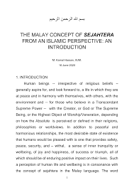 As is crucial in malay? Https Www Iium Edu My Media 56213 The 20malay 20concept 20of 20sejahtera 20from 20an 20islamic 20prespective 20 20an 20introduction Pdf