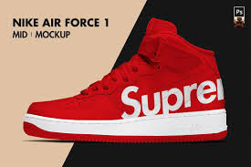 Nike Air Force 1 Mid Mockup Nike Air Force Nike Air Air Force 1