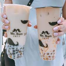 Repost Tdotfoodiez Love The Mustaches That Go On The Straws Oolong Milk Tea With Sesame And Brown Sugar Tapioc Bubble Tea Milk Tea Bubble Tea Supplies