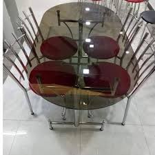 Same day delivery 7 days a week £3.95, or fast store collection. Oval Table Mirror Finish Restaurant Glass Dining Table Set Size 6 X 3 5 Feet Table Rs 15000 Set Id 22524643830