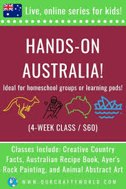 Learn Deeply And Creatively About Australia In This Live Online Class For Kids Ages 9 13 Homeschool Classes Learning Unique Art Projects