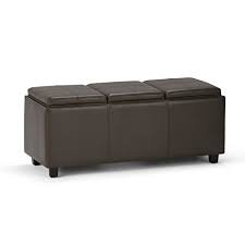 An ottoman coffee table, also known as a cocktail ottoman, offers a stylish and functional accent to the living room.perfect for extra seating, setting serveware or holding a drinks tray, it's a great centerpiece amongst sofas and loveseats.check out our wide selection of styles to match the decor of your space. Shop Now For The Simplihome Avalon 42 Inch Wide Rectangle Storage Ottoman In Upholstered Chocolate Brown Faux Leather Coffee Table For The Living Room Bedroom Contemporary Accuweather Shop