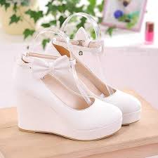 Black And White Wedges Heels Womens Wedge Shoes Ankle Straps Platform Pumps Black White Pink Green Uk Sz D037 Womens Shoes Wedges Shoes Heels Wedges Wedge Shoes